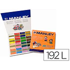 Lapis cera manley schoolpack  192 un 16 cores sort. 1