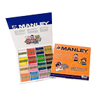 Lapis cera manley schoolpack  192 un 16 cores sort. 2