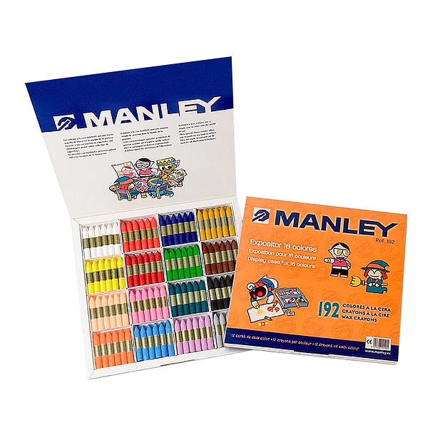 Lapis cera manley schoolpack  192 un 16 cores sort. 2