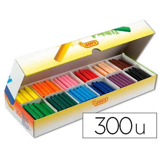 Lapis  cera jovicolor schoolpack  300 cores sort. 1