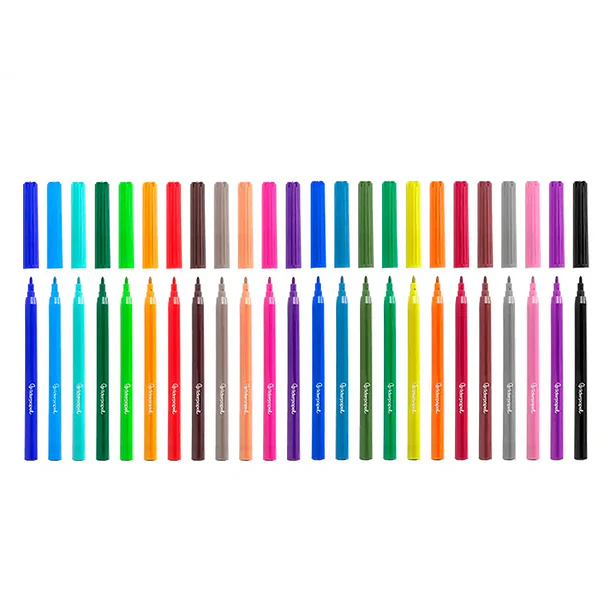 Marcadorfeltro slim cx 24 cores. 2
