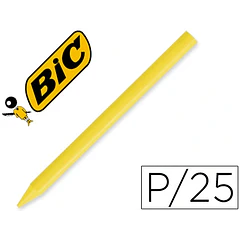 Lapis de cera  cx 25 un.amarelo.