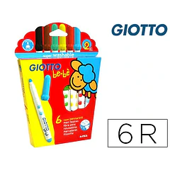 Marcador GIOTTO BEBE cx. 6 cores.