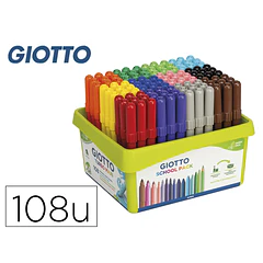 Marcador GIOTTO MAXI SHCOOL 108 un 12 cores x 9 unidades.