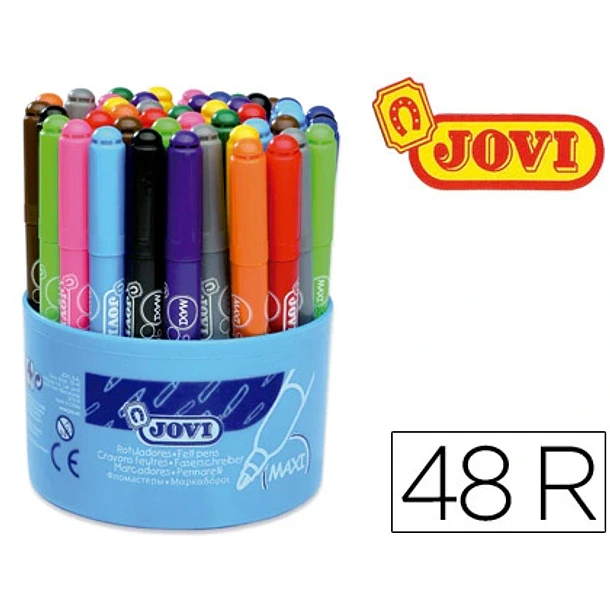 Marcador JOVI MAXI 48 un. 12 x 4 cores 