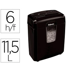 Destruidora documentos Fellowes lx-25 corte 6 fl