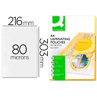  Bolsa plastificar 80 mic. A4 cx 100 un 1