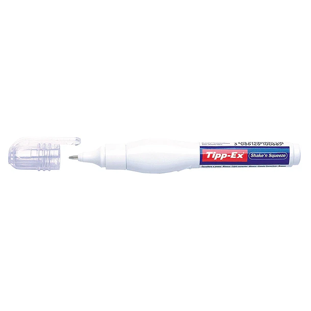 Corretor caneta Tipp-ex, ponta metalica fina, 8ml. 