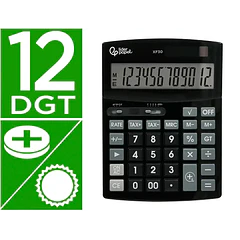 Calculadora  Secretaria 12 dig. taxas solar / pilhas