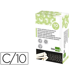  Giz branco anti pó cx. 10 un.
