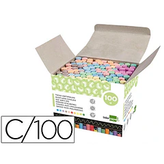 Giz cor anti pó cx. 100 un. cores sortidas.