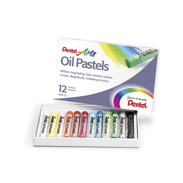 Pastel de oleo pentel arts 12 cores. 2