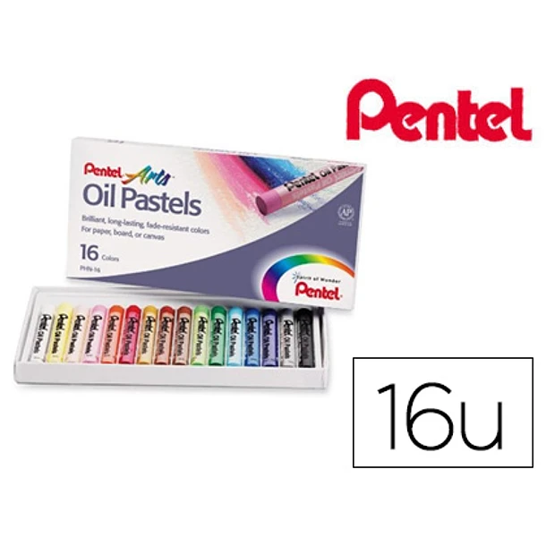  Pastel de oleo pentel arts 16 cores. 