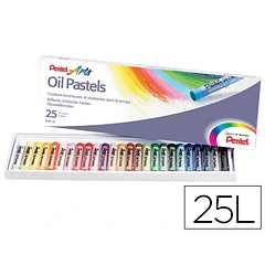 Pastel de oleo pentel arts 25 cores.