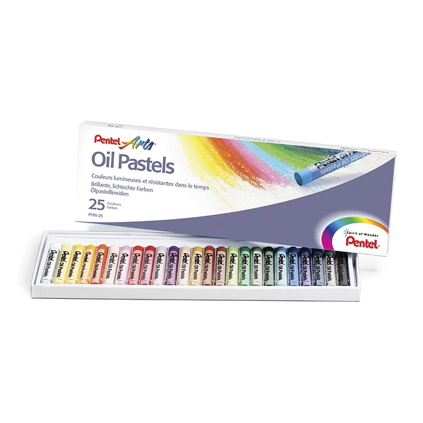 Pastel de oleo pentel arts 25 cores. 2