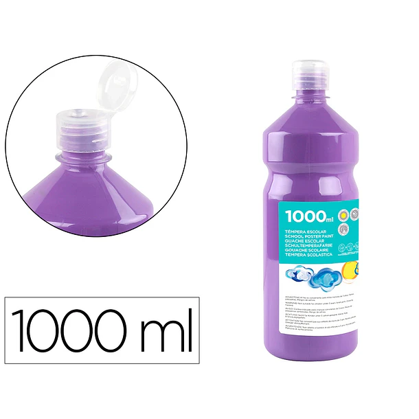 Guache escolar 1000 ml lilas 