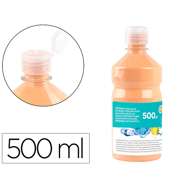 Guache escolar 500ml beje 