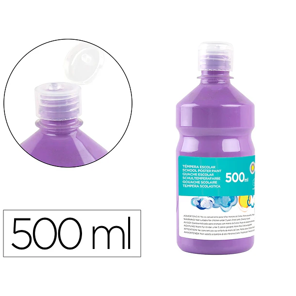 Guache escolar 500ml lilás 