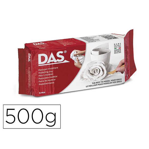 Pasta modelar Das 500gr branco 