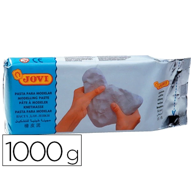 Pasta modelar JOVI 1kg branco 