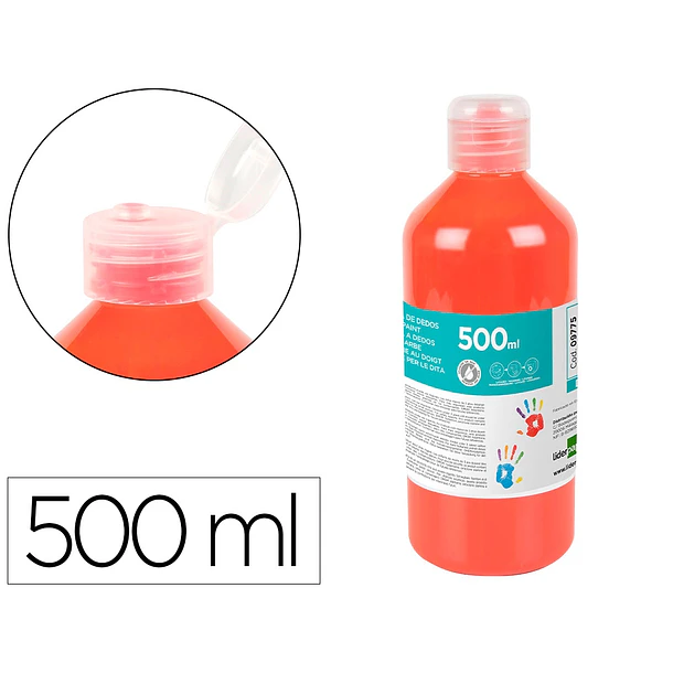 PINTURA A DEDOS 500ml vermelho 