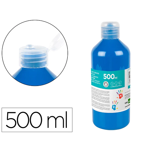 PINTURA A DEDOS 500ml azul 