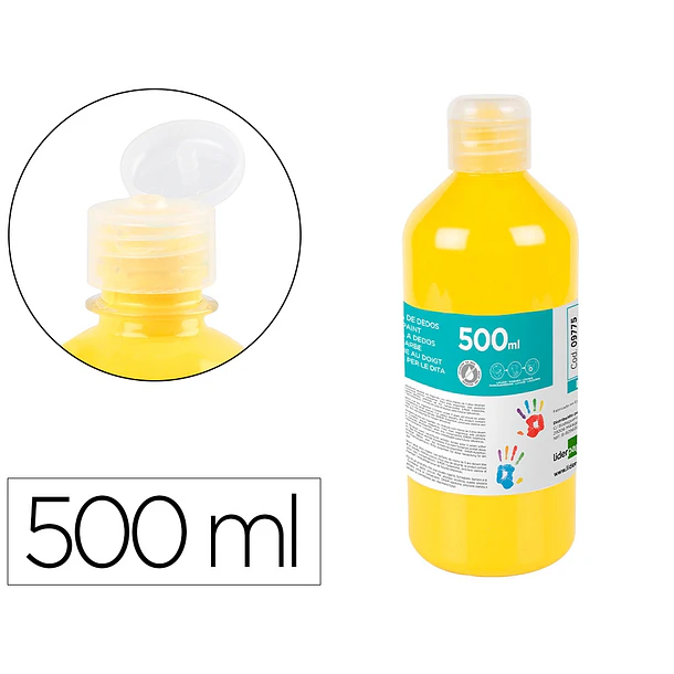 PINTURA A DEDOS 500ml amarelo 
