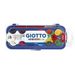 Aguarela GIOTTO  12 cores estojo plastico.
