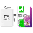 Bolsa plastificar 110x75mm 125 mic. cx 100  1