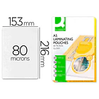 Bolsa plastificar A5 80 mic. cx 100  1