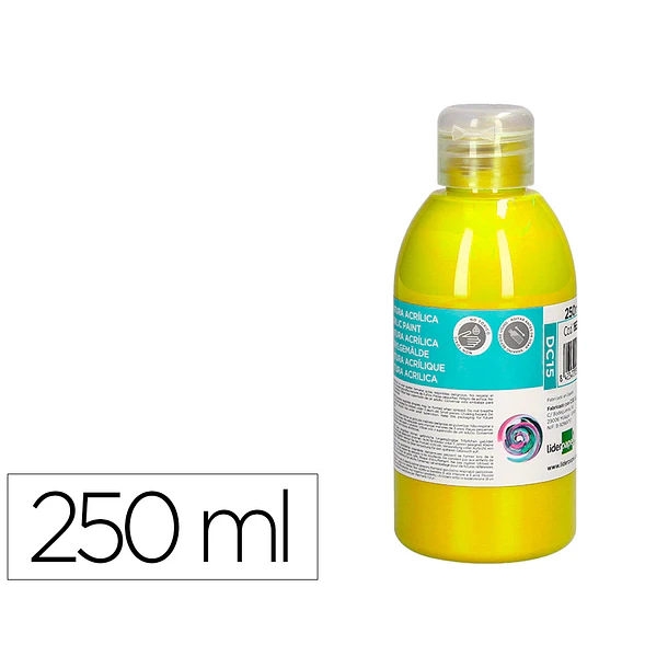 Guache acrilico  250 ml amarelo. 1