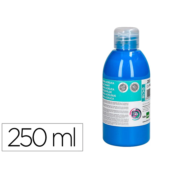 Guache acrilico  250 ml cian 1