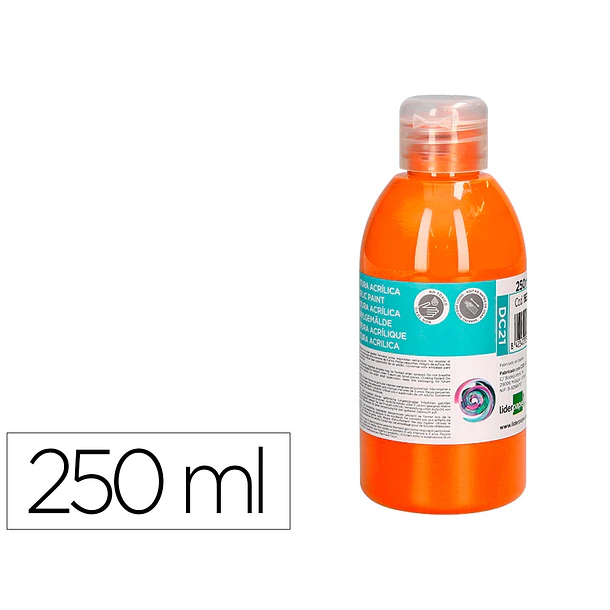 Guache acrilico  250 ml laranja 1