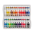 tinta acrílica cx 24 tubos alumínio 12ml cores sort. 2
