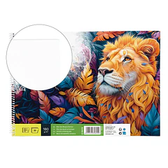 Bloco desenho espiral 230x325mm 20fl 180 gr 