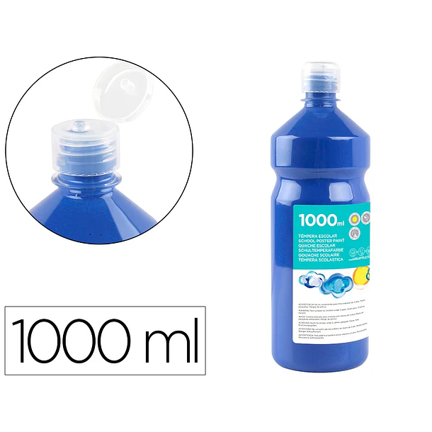 Guache escolar 1000 ml azul marinho 