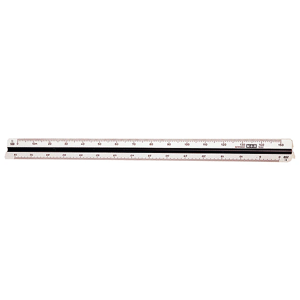  Escalimetro -32,5 cm estojo rigido. 2