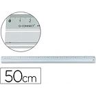 Regua metalica aluminio  50 cm. 1