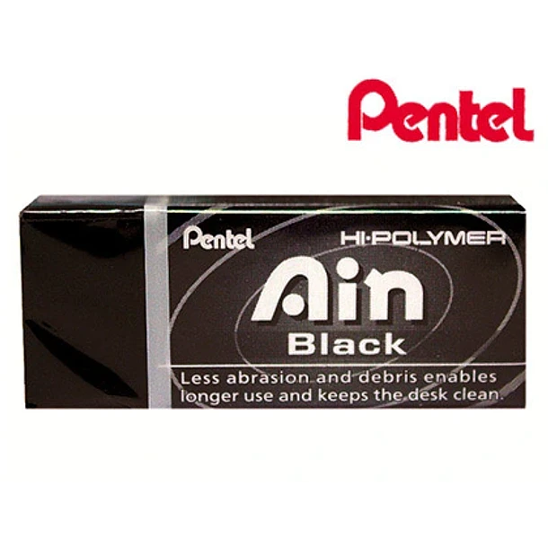  Borracha preta Pentel HI-POLYMER cx 48 un. 