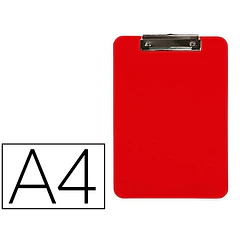 Porta notas plastico A4 vermelho
