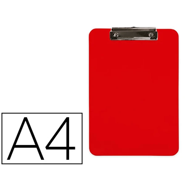 Porta notas plastico A4 vermelho 