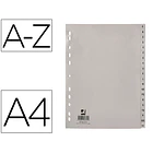 Separador A4 alfabeticos A/Z  plastico  1