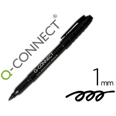 Marcador ponta fibra 1.0mm preto cx 10