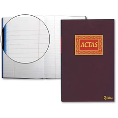 Livro actas  100 fl 220x315 mm.