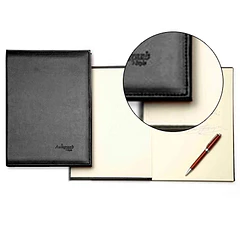 Livro de assinaturas capa preta 305x210 mm.