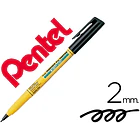 Marcador Pentel  p/tecido preto 12 un. 1
