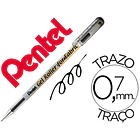 Roller Pentel bn15 p/tecido preto 12 un. 1