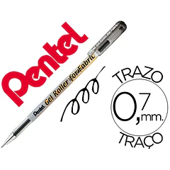 Roller Pentel bn15 p/tecido preto 12 un.