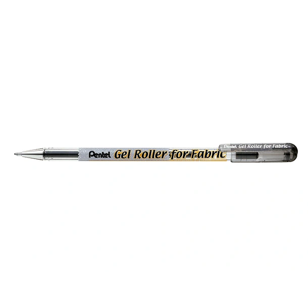 Roller Pentel bn15 p/tecido preto 12 un. 2