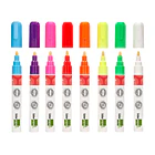 Marcador giz liquido cx 8 un. cores sortidas. 2